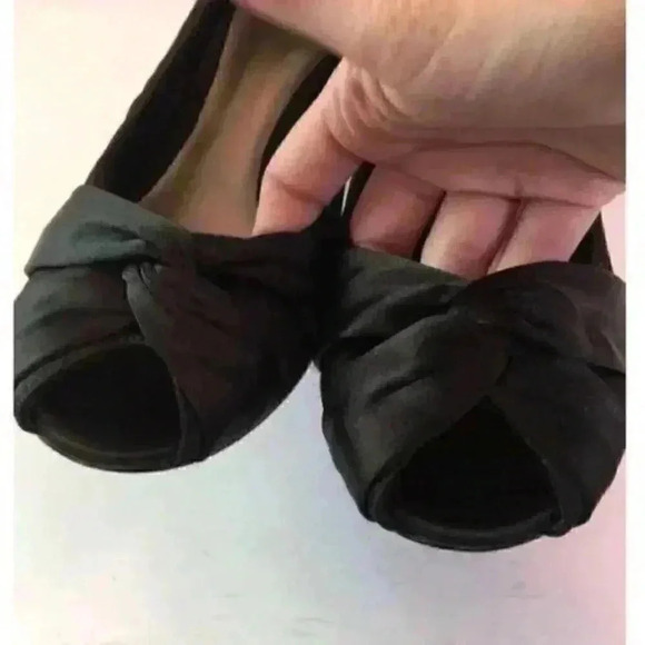 Mootsies Tootsies Heels 6.5 Moparablek Peep Toe - Picture 8 of 8